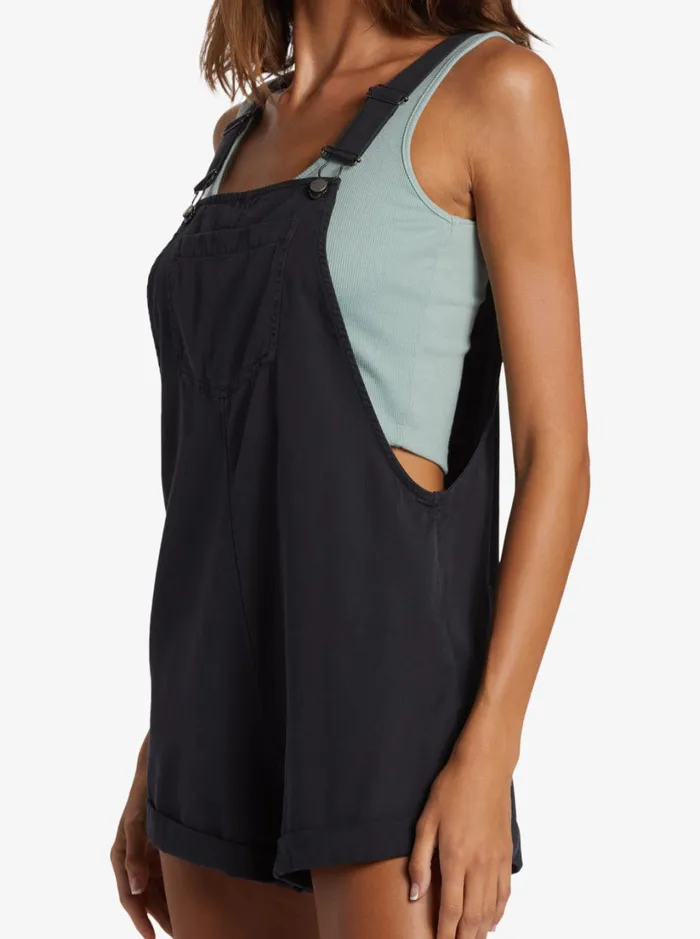 Roxy Dresses Silver Sky Set Short Overalls Bitter Chocolate 8211 Women