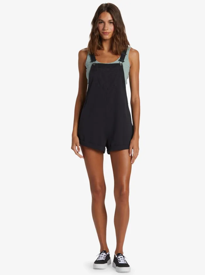 Roxy Dresses Silver Sky Set Short Overalls Bitter Chocolate 8211 Women