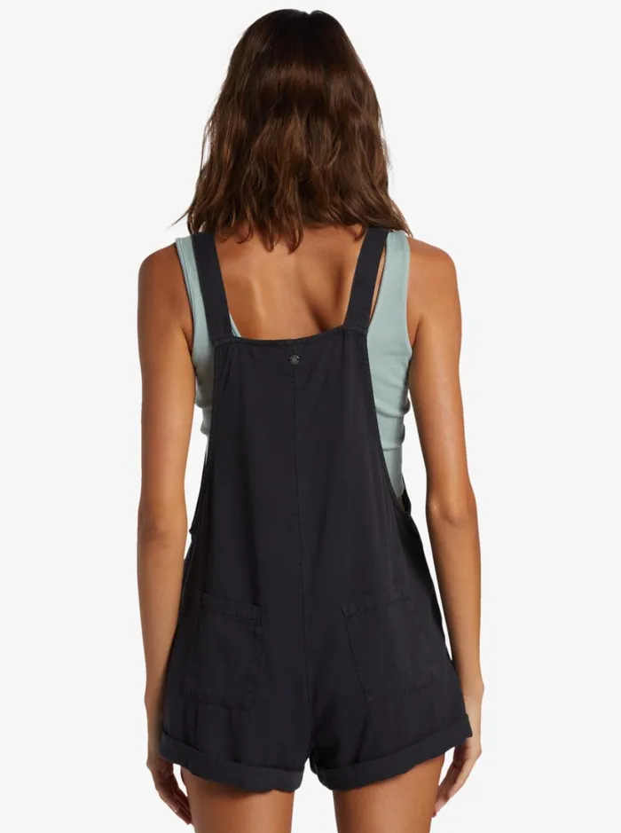 Roxy Dresses Silver Sky Set Short Overalls Bitter Chocolate 8211 Women