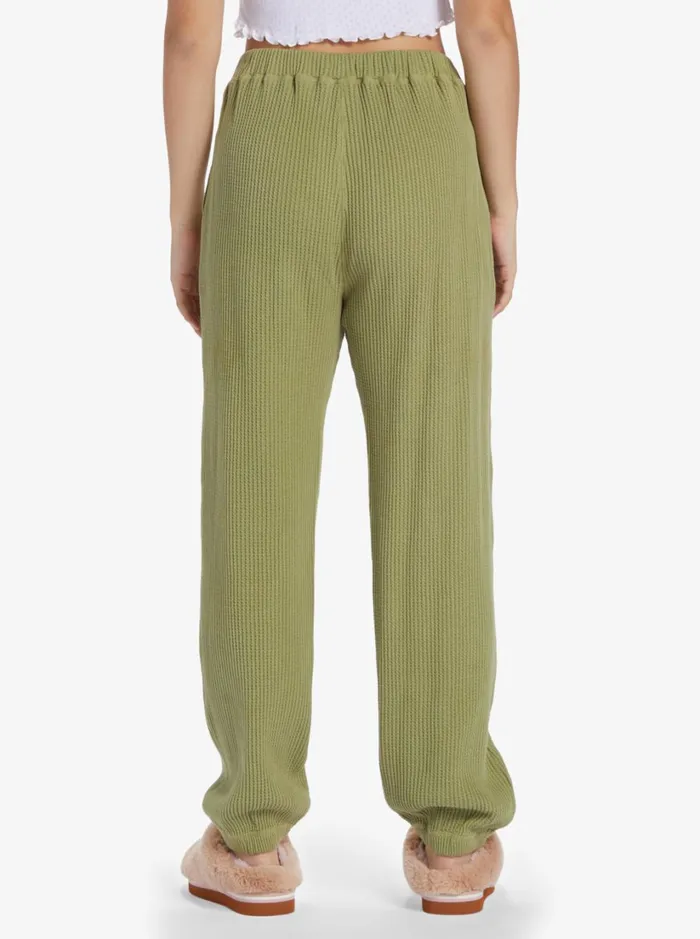 Roxy Pants and Jeans Chloe Kim Off Duty Fleece Sweatpants Iguana 8211 Women