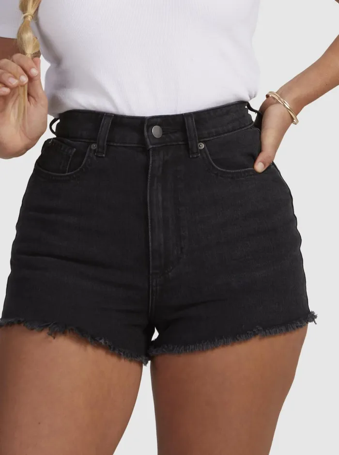 Roxy Shorts Eva Denim Shorts Anthracite 8211 Women