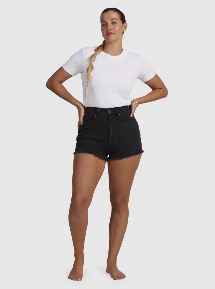 Roxy Shorts Eva Denim Shorts Anthracite 8211 Women