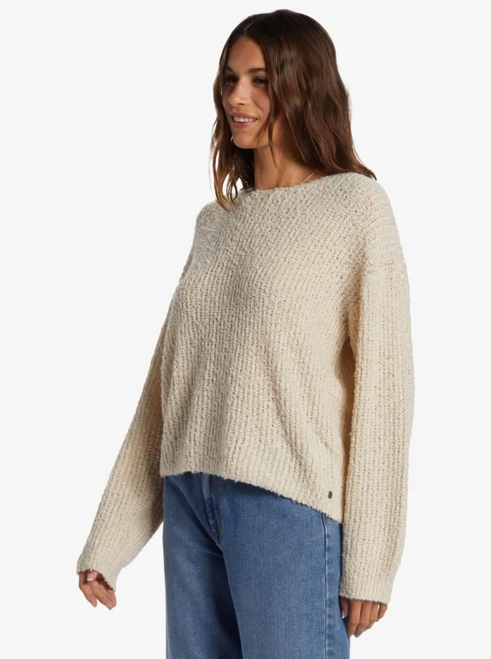 Roxy Sweaters Bombay Crew Neck Sweater Tapioca 8211 Women