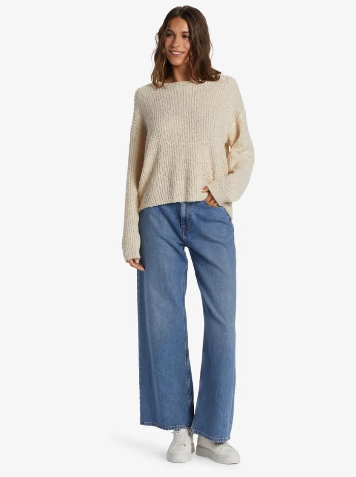 Roxy Sweaters Bombay Crew Neck Sweater Tapioca 8211 Women