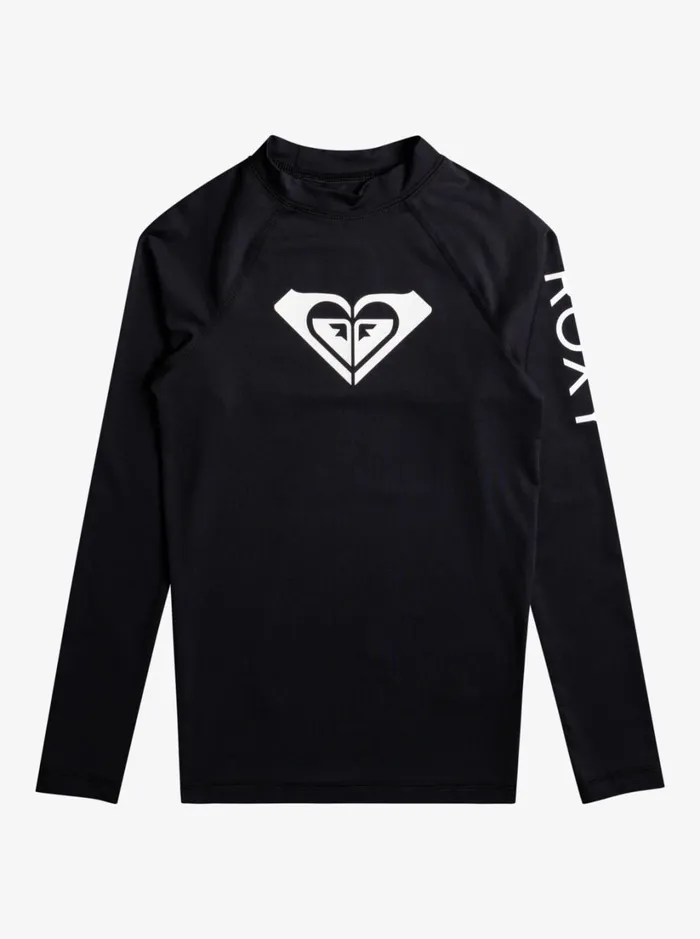 Roxy Swim Girl039s 716 Whole Hearted Long Sleeve UPF 50 Rashguard Anthracite 8211 Women Roxy Swim Girl039s 716 Whole Hearted Long Sleeve UPF 50 Rashguard Anthracite 8211 Women
