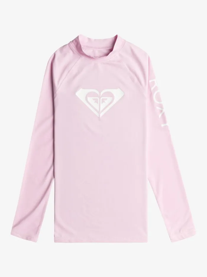 Roxy Swim Girl039s 716 Whole Hearted Long Sleeve UPF 50 Rashguard Pirouette 8211 Women Roxy Swim Girl039s 716 Whole Hearted Long Sleeve UPF 50 Rashguard Pirouette 8211 Women