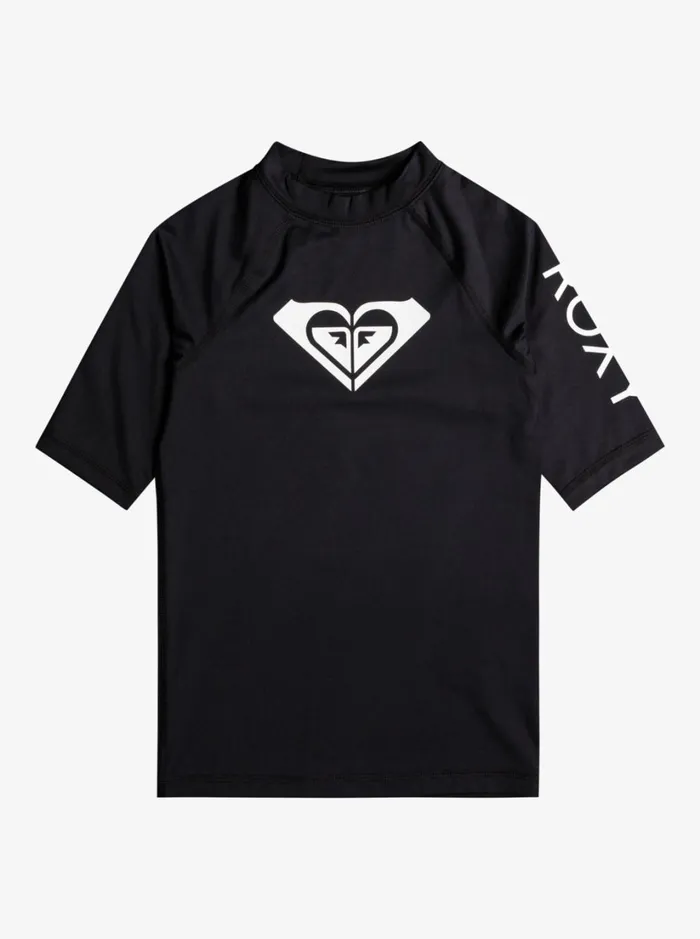 Roxy Swim Girl039s 716 Wholehearted UPF 50 Short Sleeve Rashguard Anthracite 8211 Women Roxy Swim Girl039s 716 Wholehearted UPF 50 Short Sleeve Rashguard Anthracite 8211 Women