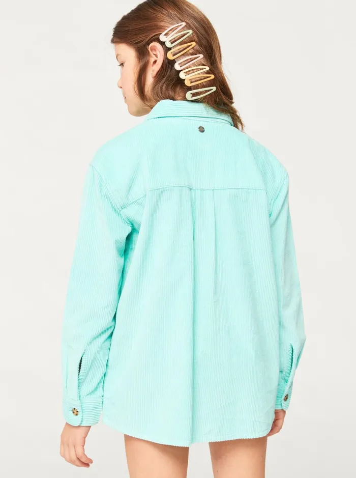 Roxy Tees and Tanks Girl039s 416 Let You Know Corduroy Tank Aruba Blue 8211 Women
