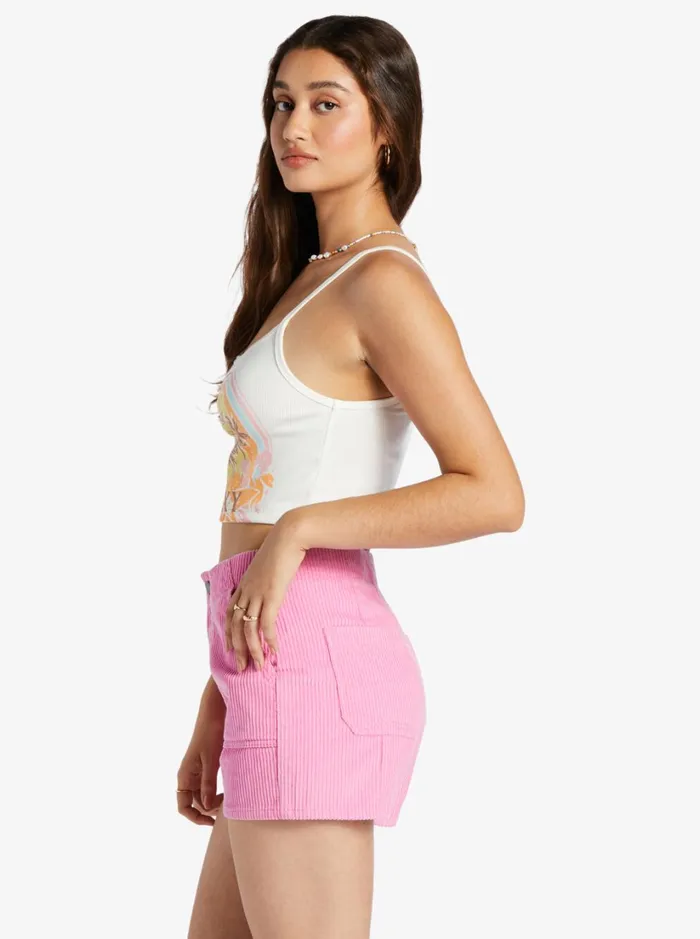 Roxy Tees and Tanks Haleiwa Moment Cropped Tank Top Snow White 8211 Women