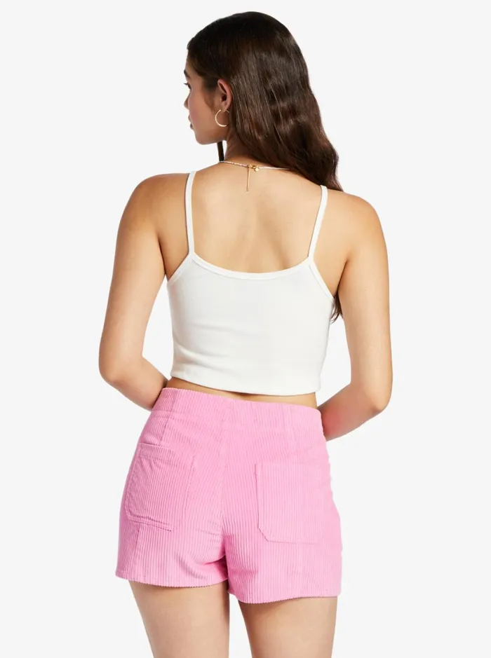 Roxy Tees and Tanks Haleiwa Moment Cropped Tank Top Snow White 8211 Women