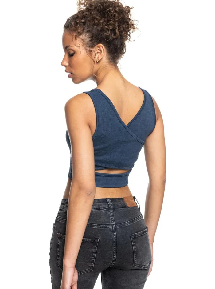 Roxy Tops Good Keepsake Crop Top Mood Indigo 8211 Women