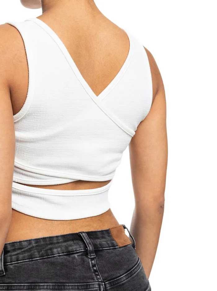 Roxy Tops Good Keepsake Crop Top Snow White 8211 Women
