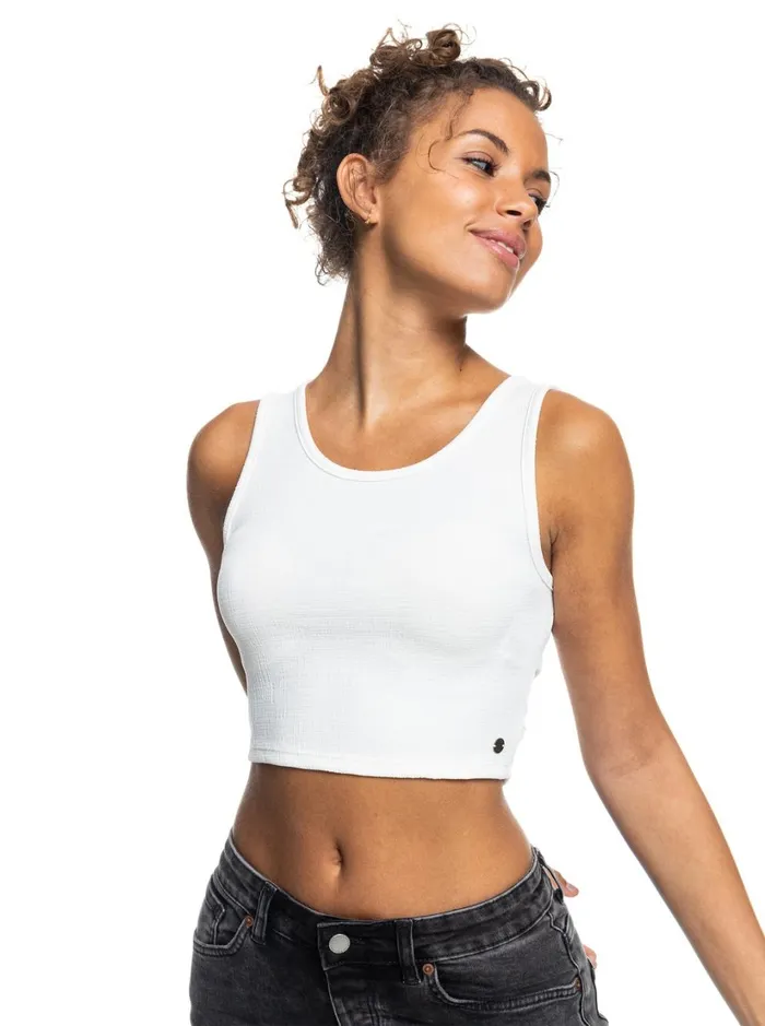Roxy Tops Good Keepsake Crop Top Snow White 8211 Women