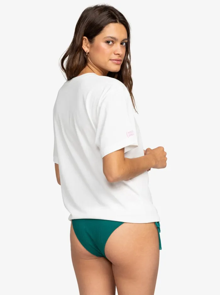 Roxy Tops Keep A Breast Day TShirt Snow White 8211 Women