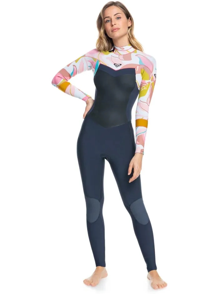 Roxy Wetsuits 32mm Syncro GBS LSL Fullsuit Jet Grycoral Flmetemple Gold 8211 Women
