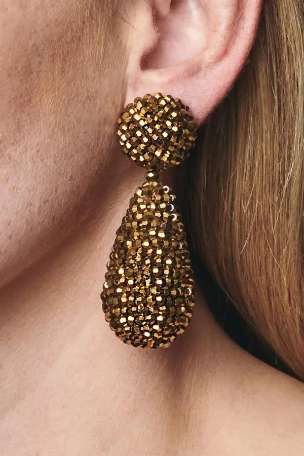 Sachin and Babi Alena Earrings 8211 Metallic Faceted Beads Os Women Earrings