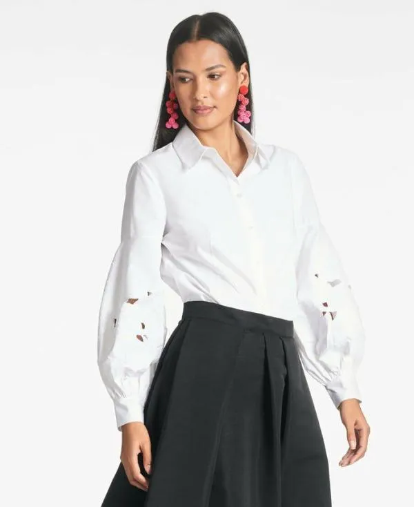 Sachin and Babi Astor Top 8211 White White Women Tops and Blouses