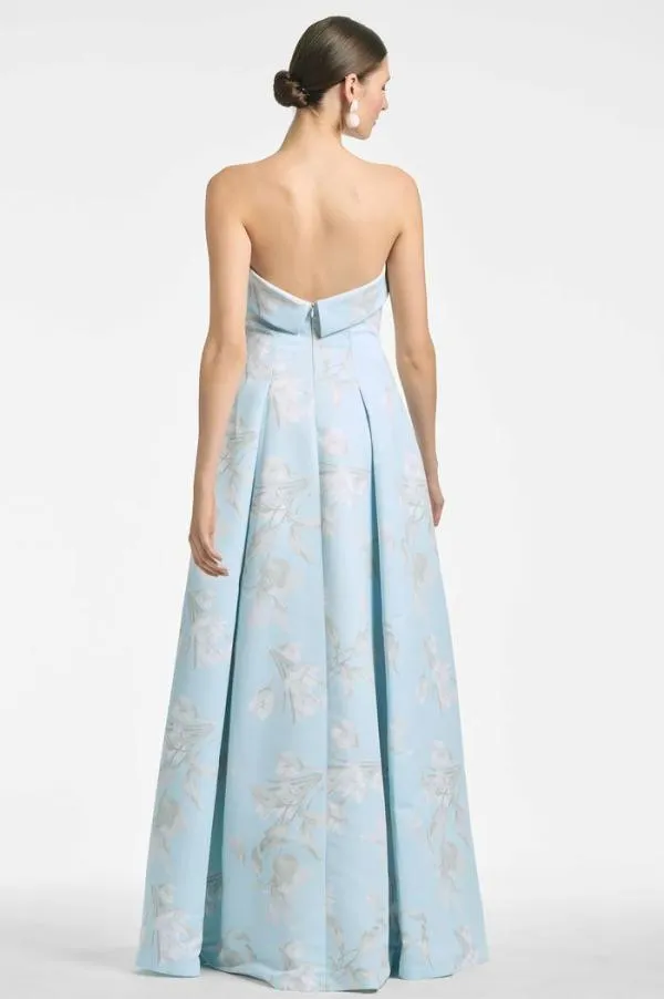 Sachin and Babi Brielle Gown 8211 Sky Venetia Petals Sky Venetia Petals Women Plus Sizes