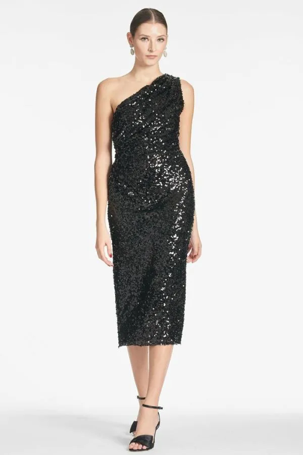 Sachin and Babi Carmen Dress 8211 Black Black Women Midi