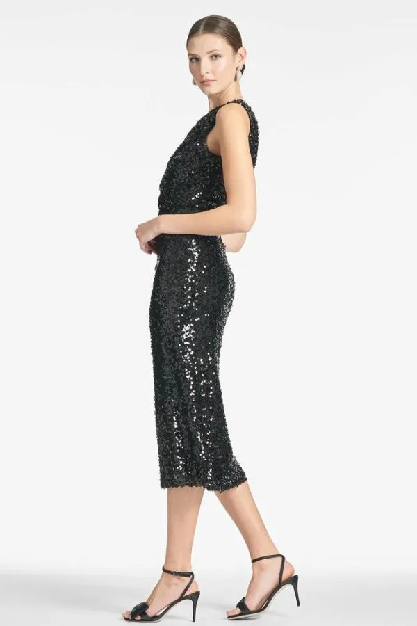 Sachin and Babi Carmen Dress 8211 Black Black Women Midi