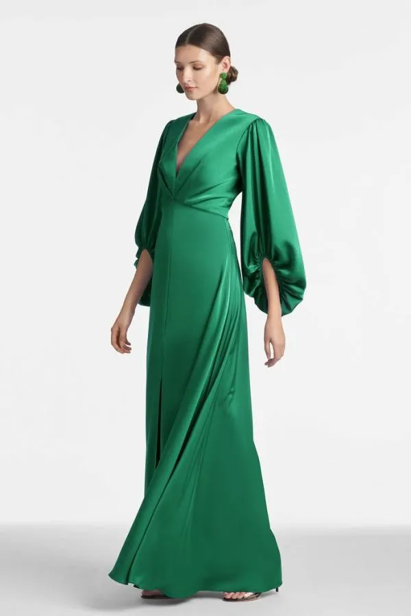 Sachin and Babi Jenny Gown 8211 Emerald Emerald Women Plus Sizes