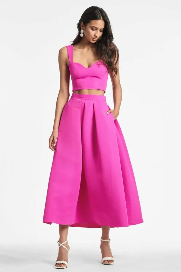 Sachin and Babi Leighton Skirt 8211 Cerise Cerise Women Matching Sets