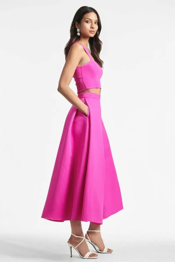Sachin and Babi Leighton Skirt 8211 Cerise Cerise Women Matching Sets