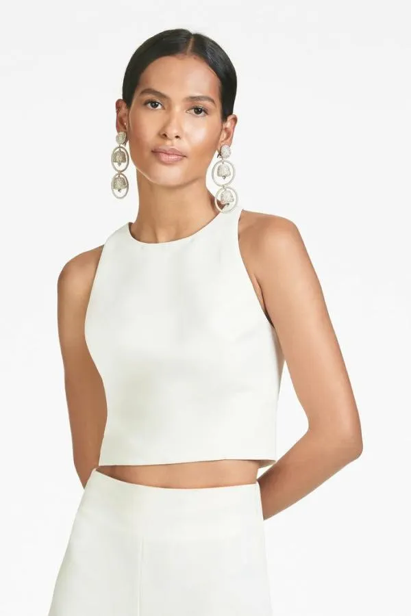 Sachin and Babi Lexie Top 8211 Ivory 8211 Faille Ivory Women Tops and Blouses Sachin and Babi Lexie Top 8211 Ivory 8211 Faille Ivory Women Tops and Blouses