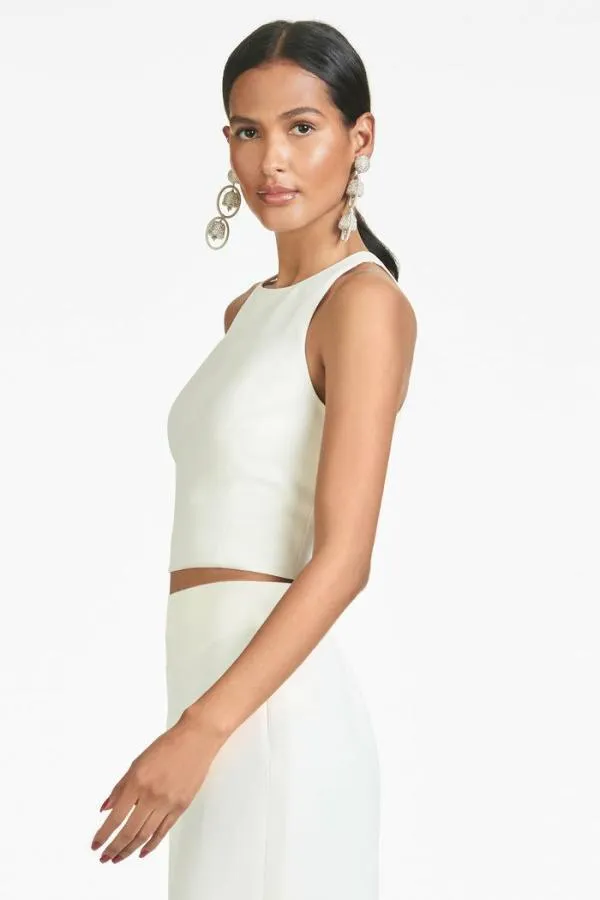Sachin and Babi Lexie Top 8211 Ivory 8211 Faille Ivory Women Tops and Blouses