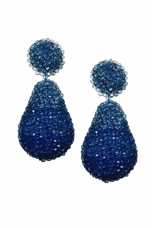 Sachin and Babi Ombre Elise Earrings 8211 Faceted Beads Sapphire Women Earrings