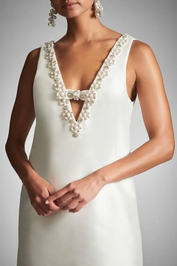Sachin and Babi Sylvie Dress 8211 Off White Ivory Women Mini