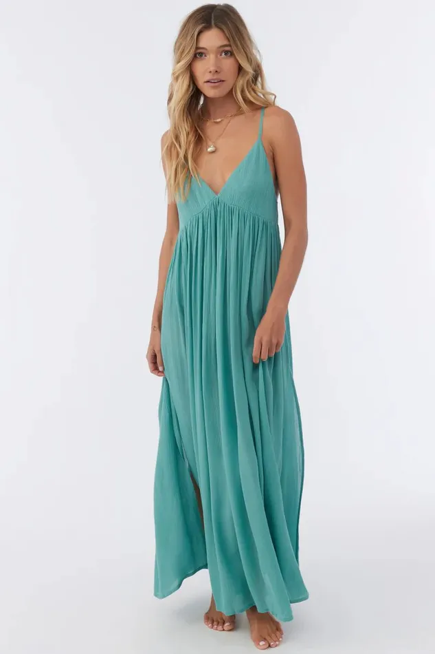 SALTWATER SOLIDS MEL MAXI SWIM COVERUP Trellis Women O039NEILL Sale