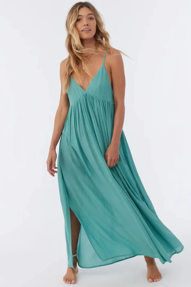 SALTWATER SOLIDS MEL MAXI SWIM COVERUP Trellis Women O039NEILL Sale