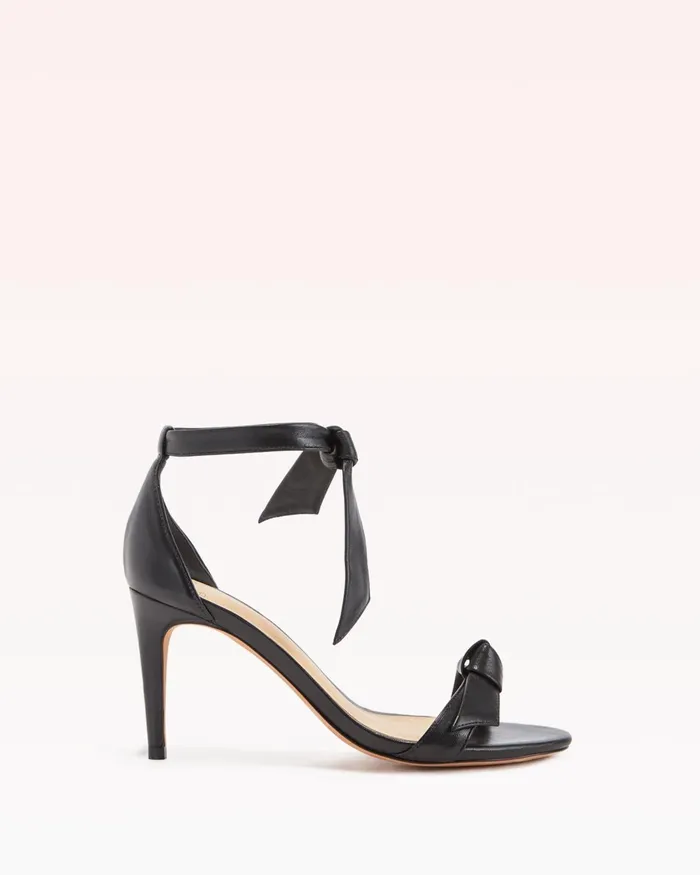 Sandals Women Alexandre Birman Designer Sandals For 8211 Clarita Bow Tie Mid Heel Sandal In Nappa Leather Alexandre Birman Black Sandals Women Alexandre Birman Designer Sandals For 8211 Clarita Bow Tie Mid Heel Sandal In Nappa Leather Alexandre Birman Black