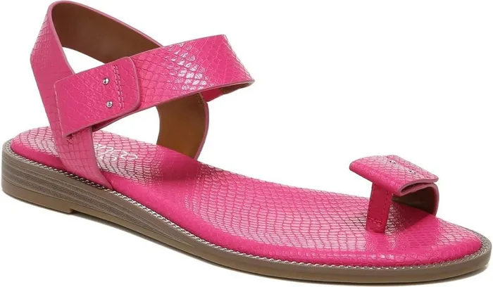 Sandals Women Franco Sarto Franco Geranio Sandal Fushcia Snake Faux Leather