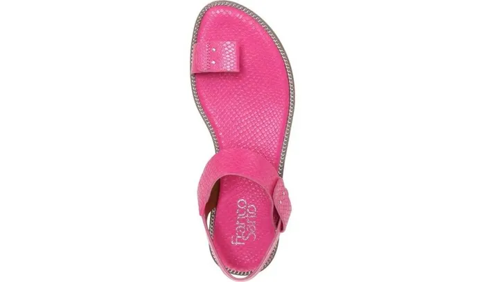 Sandals Women Franco Sarto Franco Geranio Sandal Fushcia Snake Faux Leather