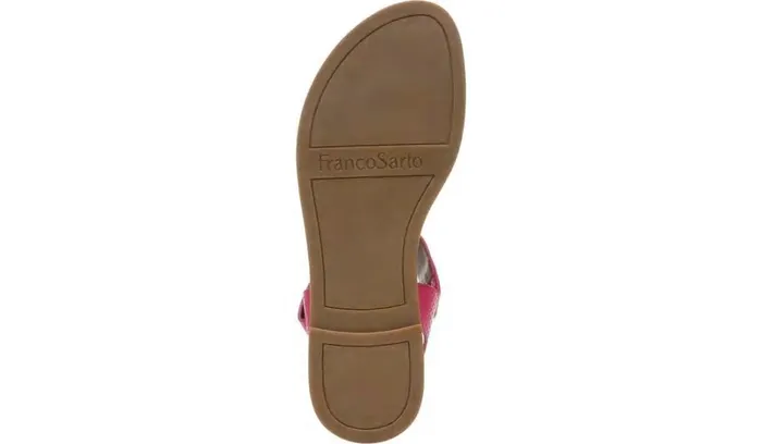 Sandals Women Franco Sarto Franco Geranio Sandal Fushcia Snake Faux Leather