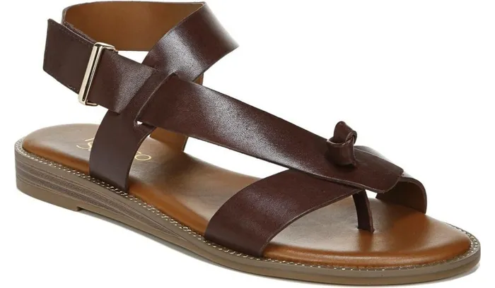 Sandals Women Franco Sarto Franco Glenni Sandal Dark Brown Leather