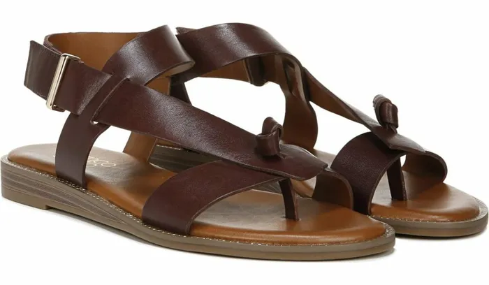 Sandals Women Franco Sarto Franco Glenni Sandal Dark Brown Leather