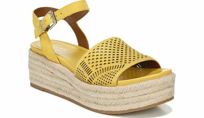 Sandals Women Franco Sarto Franco Tennia Espadrille Platform Sandal Yellow Suede Sandals Women Franco Sarto Franco Tennia Espadrille Platform Sandal Yellow Suede