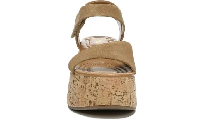 Sandals Women Franco Sarto Sarto Demi 2 Platform Wedge Sandal Toasted Barley Suede