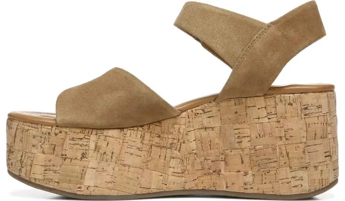 Sandals Women Franco Sarto Sarto Demi 2 Platform Wedge Sandal Toasted Barley Suede
