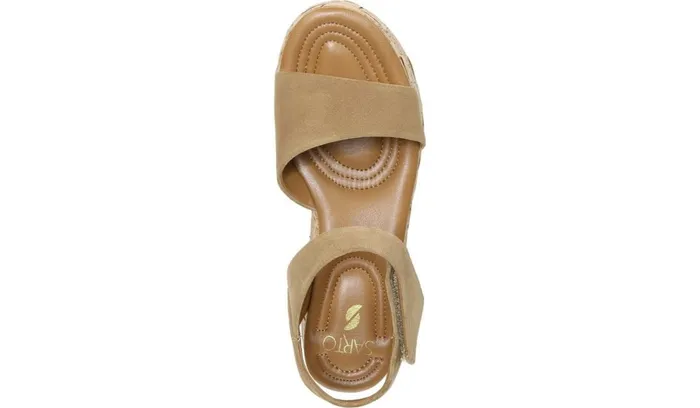 Sandals Women Franco Sarto Sarto Demi 2 Platform Wedge Sandal Toasted Barley Suede