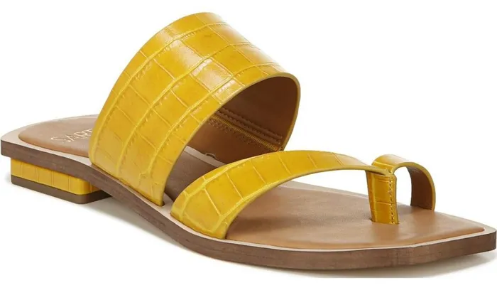 Sandals Women Franco Sarto Sarto Ediana Sandal Yellow Leather