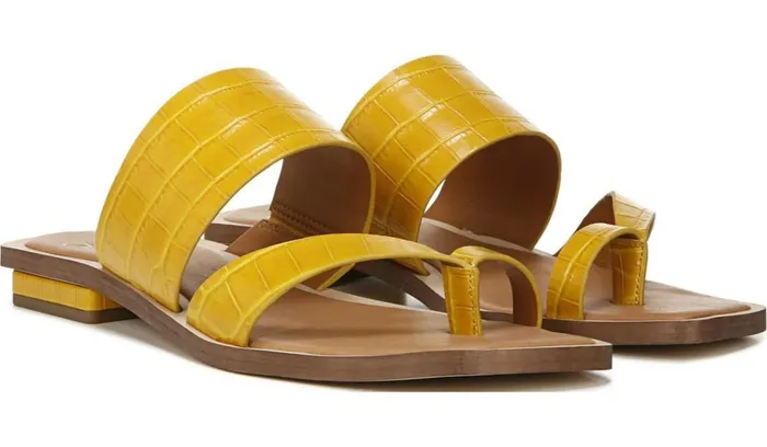 Sandals Women Franco Sarto Sarto Ediana Sandal Yellow Leather Sandals Women Franco Sarto Sarto Ediana Sandal Yellow Leather