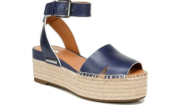 Sandals Women Franco Sarto Sarto Lexie Espadrille Platform Sandal Navy Leather Sandals Women Franco Sarto Sarto Lexie Espadrille Platform Sandal Navy Leather