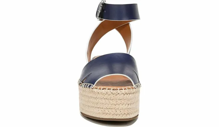 Sandals Women Franco Sarto Sarto Lexie Espadrille Platform Sandal Navy Leather