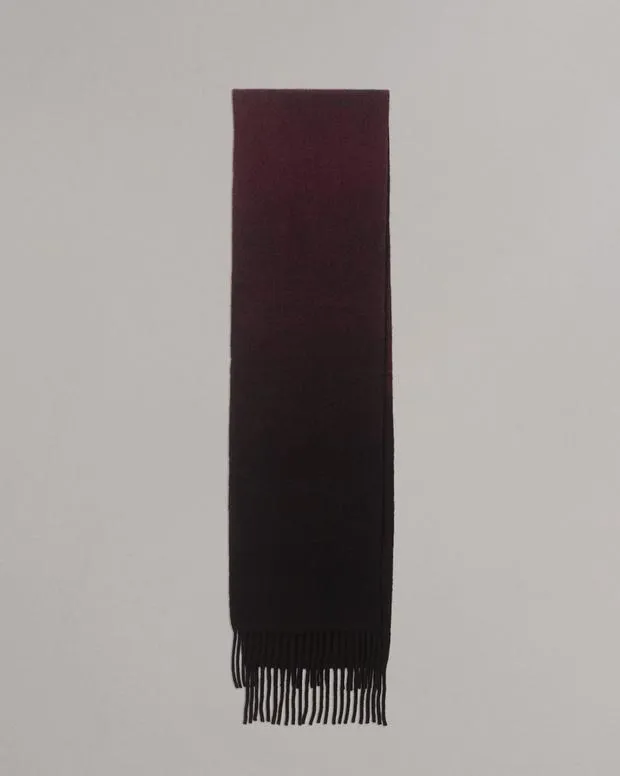 Scarves Men Rag and Bone Downing WoolBlend Scarf Burgundy Multi
