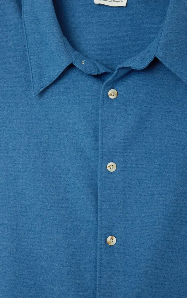 Shirt Dakota Melange Mediterranean Men American Vintage Shirts Shirt Dakota Melange Mediterranean Men American Vintage Shirts