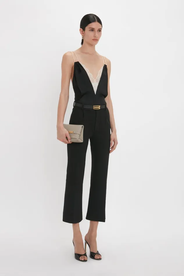 Shirts and Tops Women Victoria Beckham Lace Detail Cami Top In Black